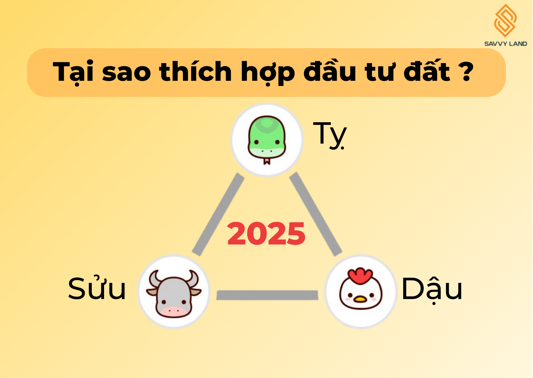 Vì sao tuổi Tỵ, Dậu, Sửu được cho là hợp đầu tư đất năm 2025?